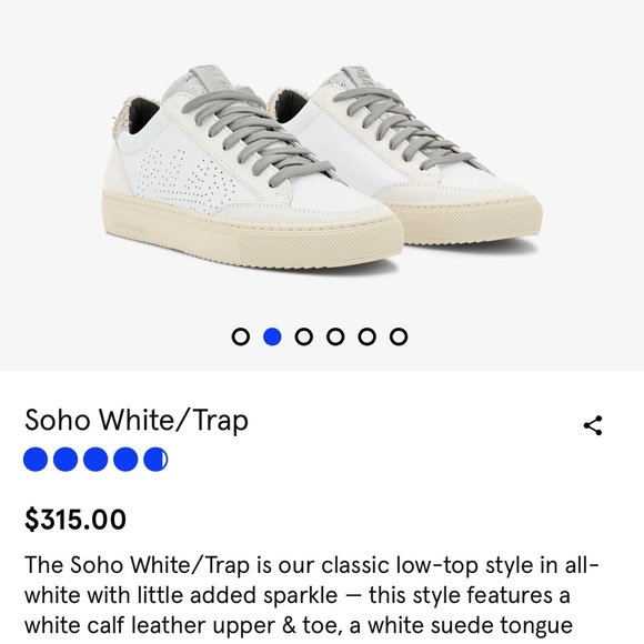 P448 Soho White/Trap sneaker - Picture 6 of 7